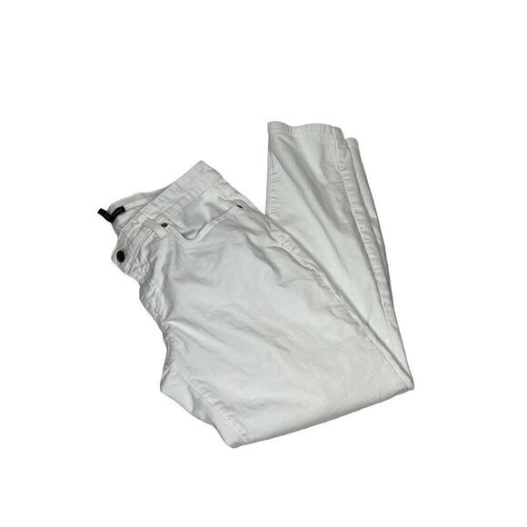 Eileen Fisher white organic cotton skinny ankle jeans size 8 - Picture 10 of 16